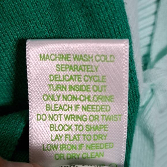 Lilly Pulitzer Larabee Cotton Sweater XL Emerald Isle - Picture 8 of 11